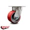 Service Caster 4 Inch Kingpinless Red Poly on Steel Wheel Swivel Top Plate Caster SCC SCC-KP30S420-PUR-RS - alternate 5